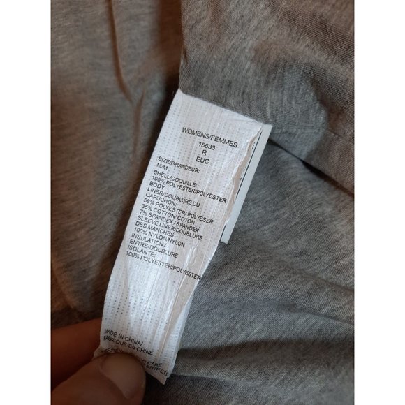 Ladies Woolrich long Women's Size medium green puffer Hooded Jacket - Picture 6 of 9